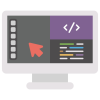 4263525 builder code design monitor website icon